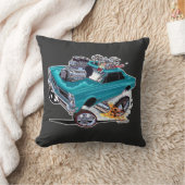 Coussin Vince Crain GOATINATOR blue 1965 GTO (Couverture)