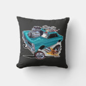 Coussin Vince Crain GOATINATOR blue 1965 GTO (Recto)
