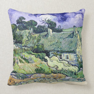 Coussin Vincent van Gogh a couvert des cottages de