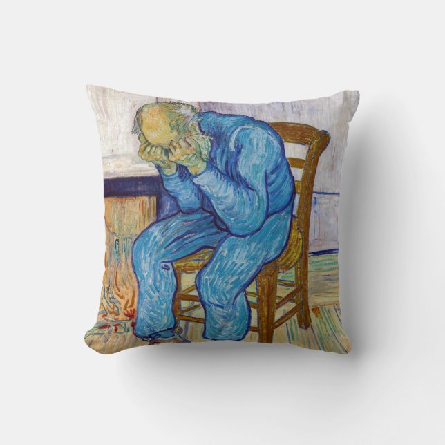 Coussin Vincent van Gogh - À la porte de l'éternité (Recto)