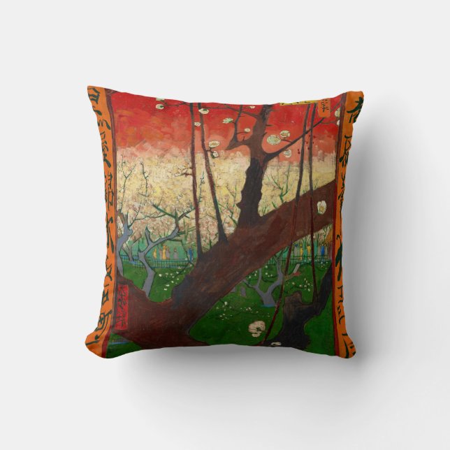Coussin Vincent van Gogh - Arbre à prune floraison (Recto)