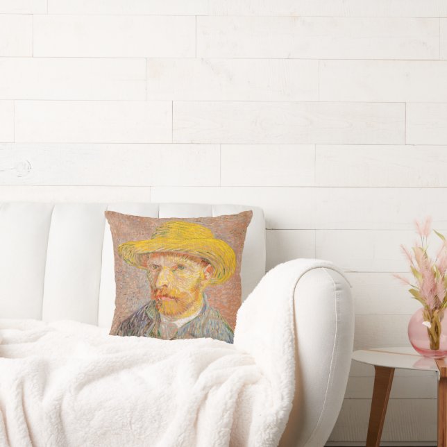 Coussin Vincent Van Gogh Auto-portrait peinture impression (Canapé)