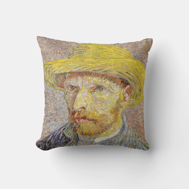 Coussin Vincent van Gogh - Autoportrait avec Casquette de  (Recto)