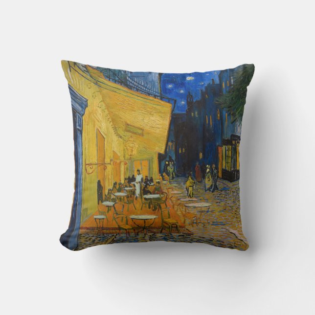 Coussin Vincent van Gogh - Café Terrasse en soirée (Recto)