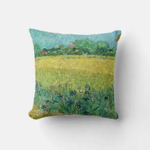 Coussin Vincent van Gogh - Champ aux iris près d'Arles
