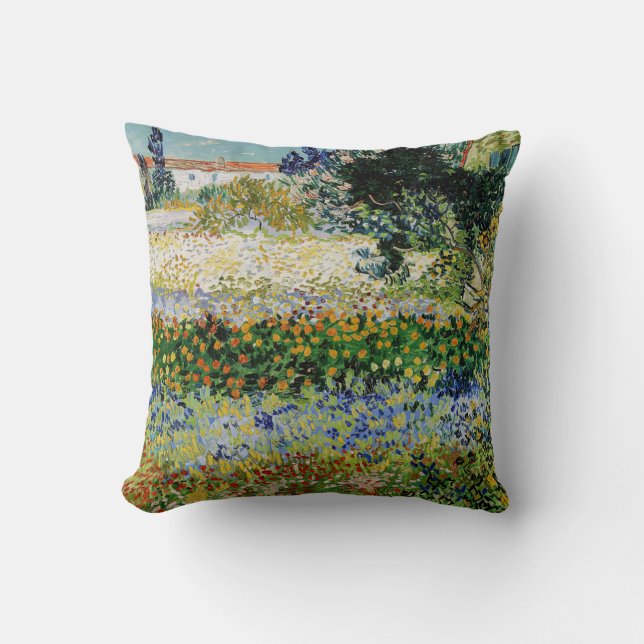 Coussin Vincent van Gogh - Flower Garden (Recto)