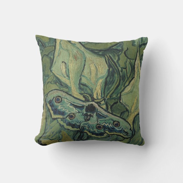 Coussin Vincent van Gogh - Grand Moth Peacock (Recto)