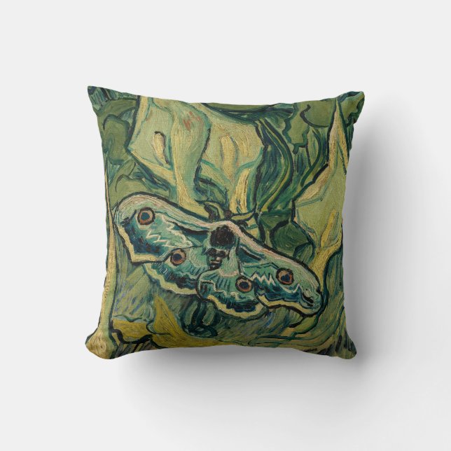 Coussin Vincent van Gogh - Grand Paon de nuit (Recto)