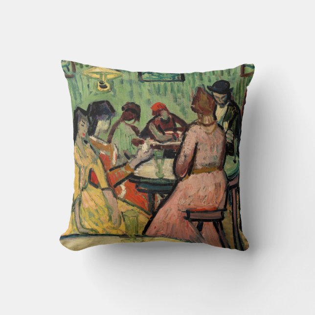Coussin Vincent van Gogh - La Maison de Tolérance (Recto)