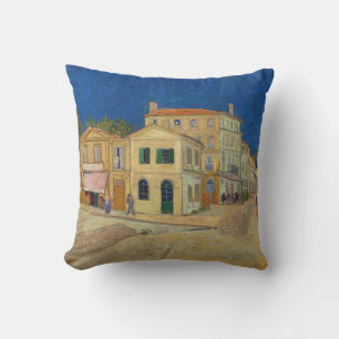Coussin Vincent van Gogh - La Maison Jaune / La Rue