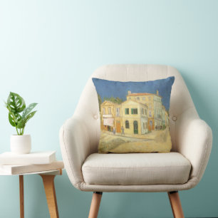 Coussin Vincent van Gogh - La Maison Jaune (La Rue)