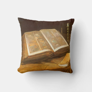Coussin Vincent van Gogh - La vie morte avec la Bible