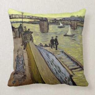 Coussin Vincent van Gogh   Le Pont de Trinquetaille Arles