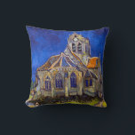 Coussin Vincent van Gogh - L'église d'Auvers<br><div class="desc">L'église d'Auvers / l'Eglise à Auvers-sur-oise par Vincent Van Gogh en 1890</div>