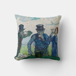 Coussin Vincent van Gogh - Les Buveurs, d'après Daumier