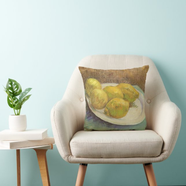 Coussin Vincent van Gogh - Les citrons à vie fixe sur une  (Chaise)