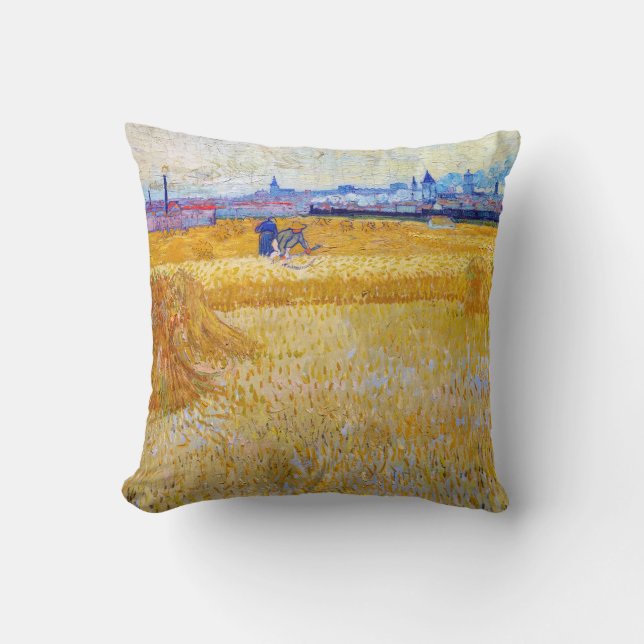 Coussin Vincent van Gogh - Les Moissonneurs (Recto)
