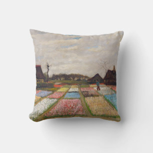 Coussin Vincent van Gogh - Parterres de fleurs en Hollande