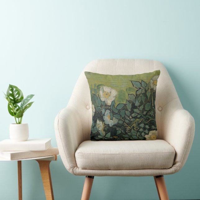 Coussin Vincent van Gogh - Roses sauvages (Chaise)