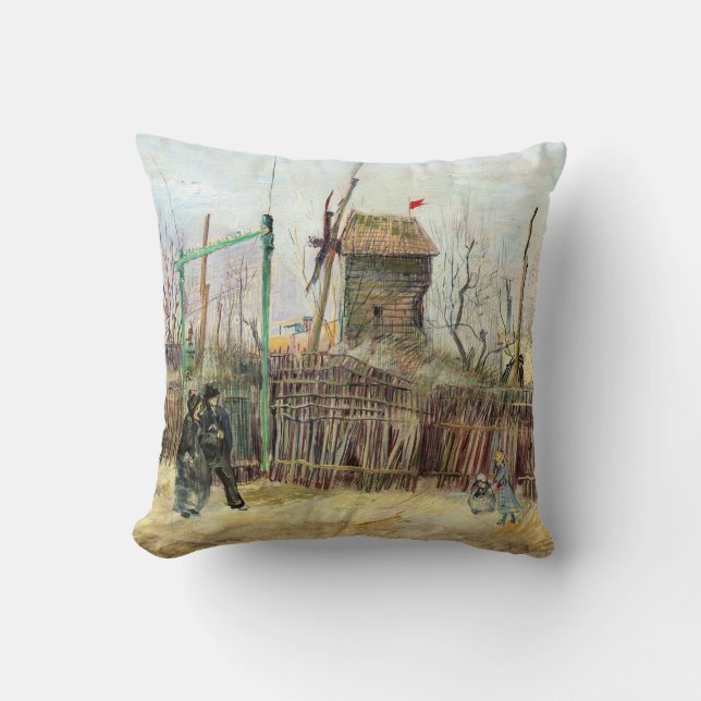 Coussin Vincent van Gogh - Scène de rue à Montmartre (Recto)