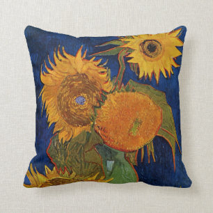 Coussin Vincent van Gogh Six Sunflower Gallery HD Fine Art