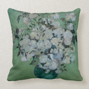 Coussin Vincent van Gogh   un vase de roses, 1890
