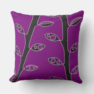 Coussin VINES Violet Conception Rétro Pilote