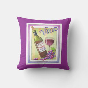 Coussin VINO ! Vous m'avez eu dès MERLOT !