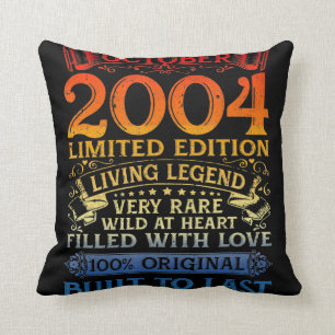 Coussin Vintage 16 Ans Octobre 2004 16e Anniversaire