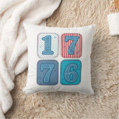 Coussin Vintage 1776 Patchwork Patriotique (Couverture)