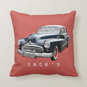 Coussin Vintage 1940s Black Buick Custom