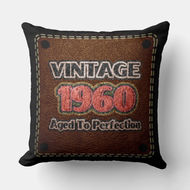 Coussin Vintage 1960 - Âgé À La Perfection (Recto)