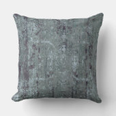 Coussin Vintage Abstrait Antique Bleu Turquoise (Recto)