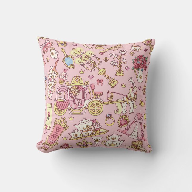 Coussin Vintage abstrait motif transparent. Petit P simple (Recto)