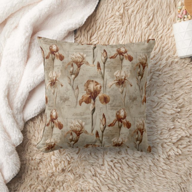 Coussin Vintage Botanical Floral Pattern (4) (Couverture)
