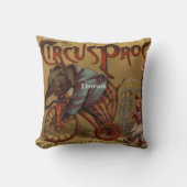 Coussin Vintage Boy's Room Circus Elephant (Recto)