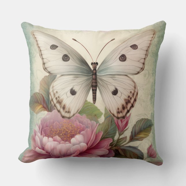 Coussin Vintage Butterfly (Recto)
