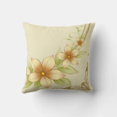 Coussin Vintage cadre floral (Verso)