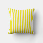 Coussin Vintage Chalkboard Aureolin Yellow Stripes (Verso)