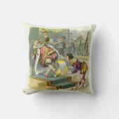 Coussin Vintage Comptine Poème Chanson Old King Cole (Recto)