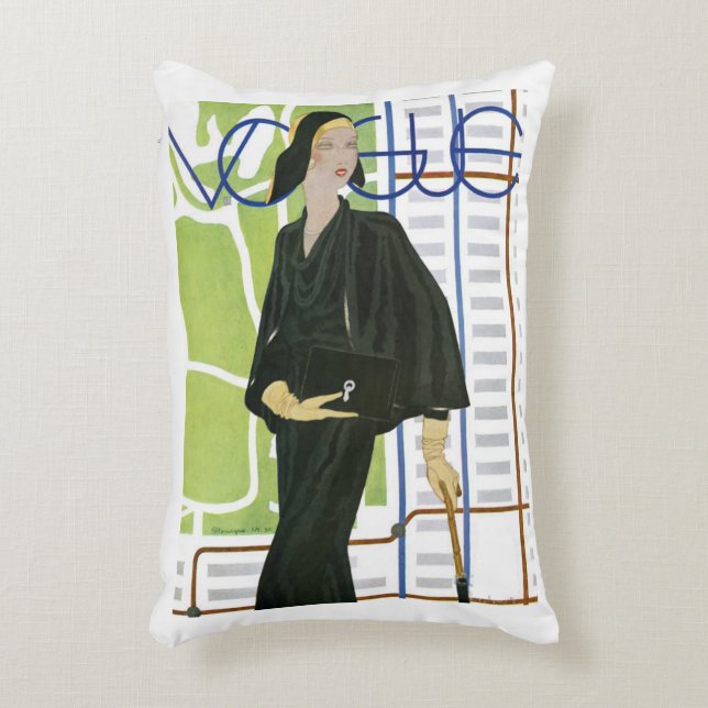 Coussin vintage d'accent du charme (Devant(Vertical))