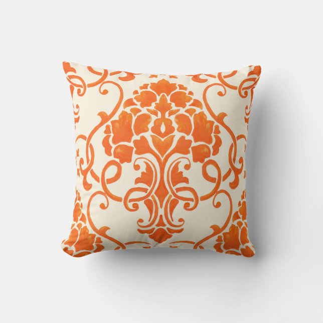 Coussin vintage damask élément motif transparent. Élégant  (Recto)