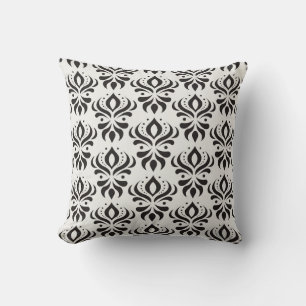 Coussin Vintage damassé floral sans couture motif. Tablett