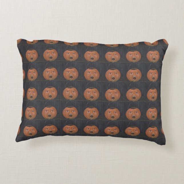 Coussin vintage de citrouille (Dos)