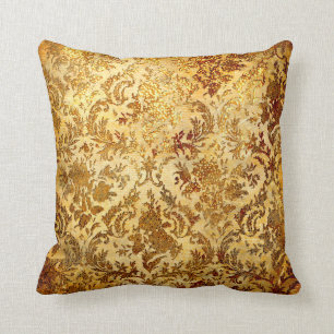 Coussin vintage de damassé