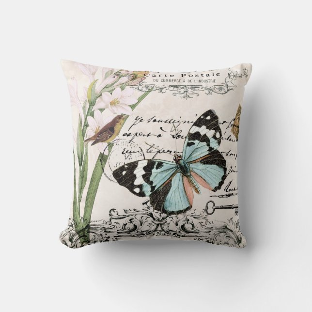 Coussin vintage de la beauté de la nature… (Recto)