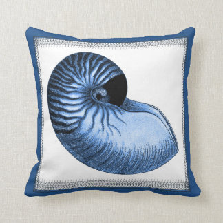 Coussin Vintage de la coque de Nautilus à colombag