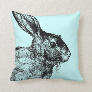 Coussin vintage de lapin