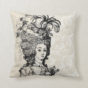 Coussin vintage de Marie Antoinette