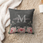COUSSIN VINTAGE DE MONOGRAMME DE FLUX DE CLASSE (Couverture)